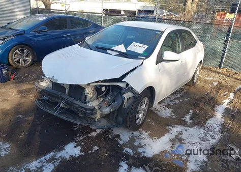 2016 Toyota Corolla L z USA, uszkodzony, nr VIN 2T1BURHE1GC675583